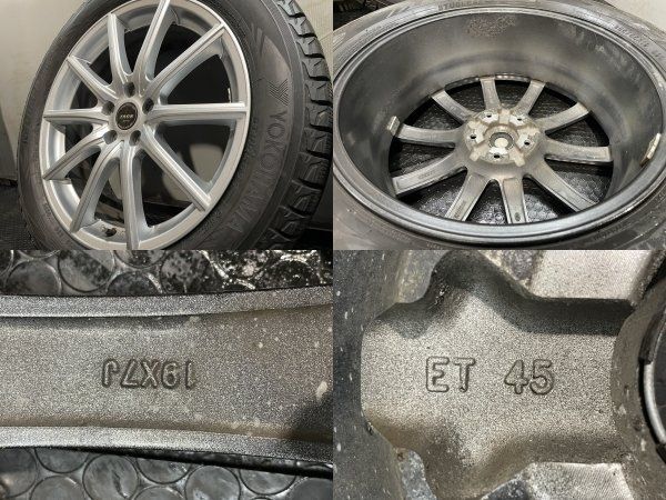 YOKOHAMA G075 225/55R19】スタッドレス【ZACK Sport-01 19インチ