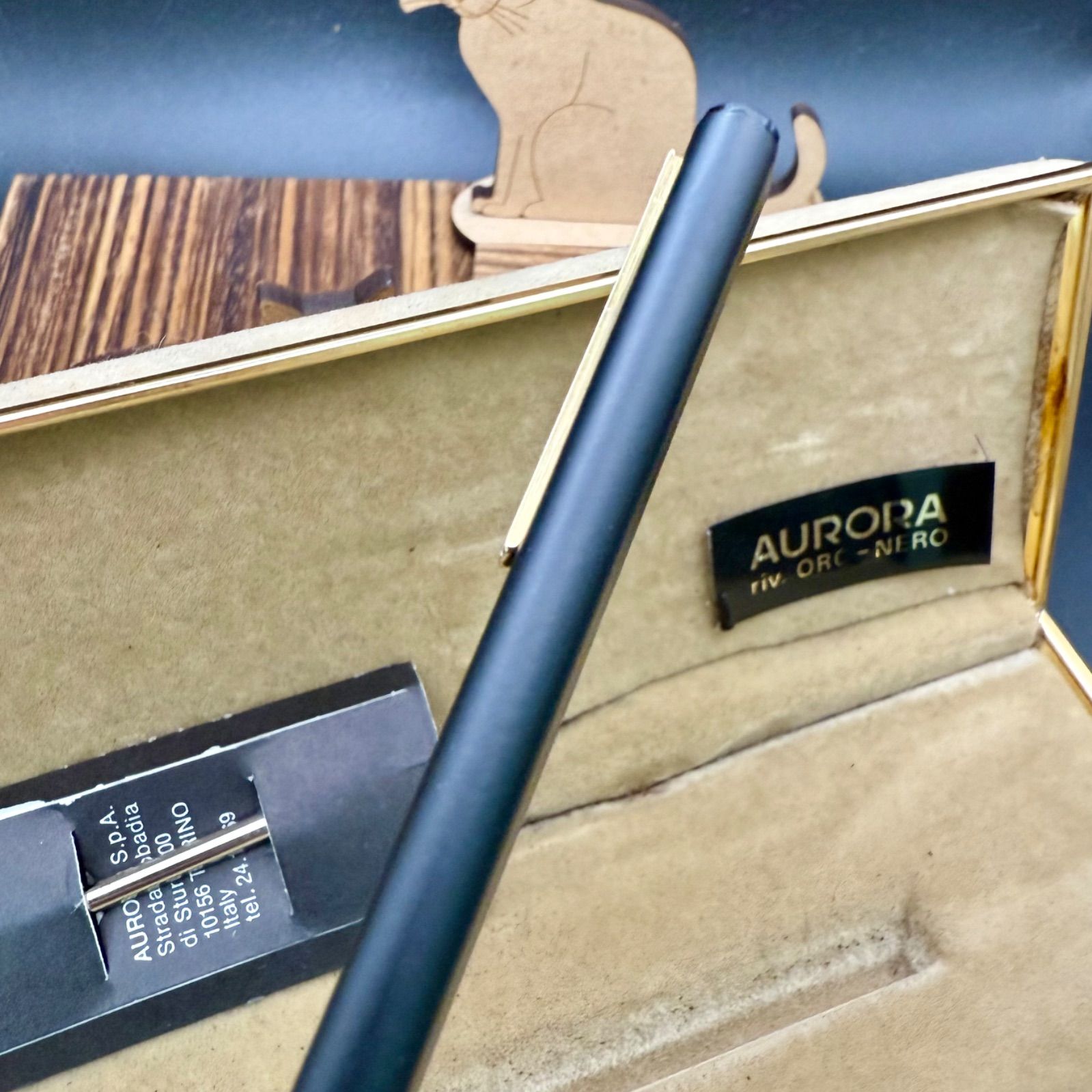 AURORA アウロラ テッシー ブラック 美品　T91 3717013908328_1.jpg