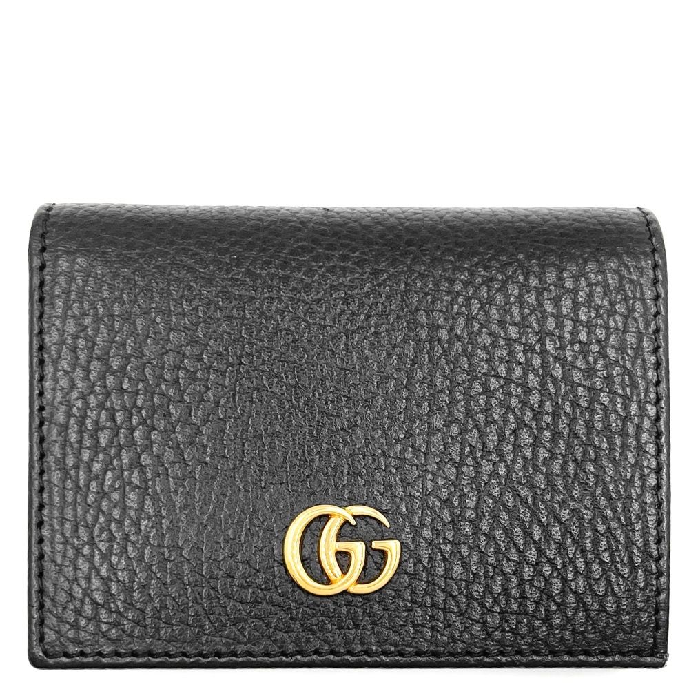 GUCCI gg マーモント 二つ折り財布 ブラック 黒