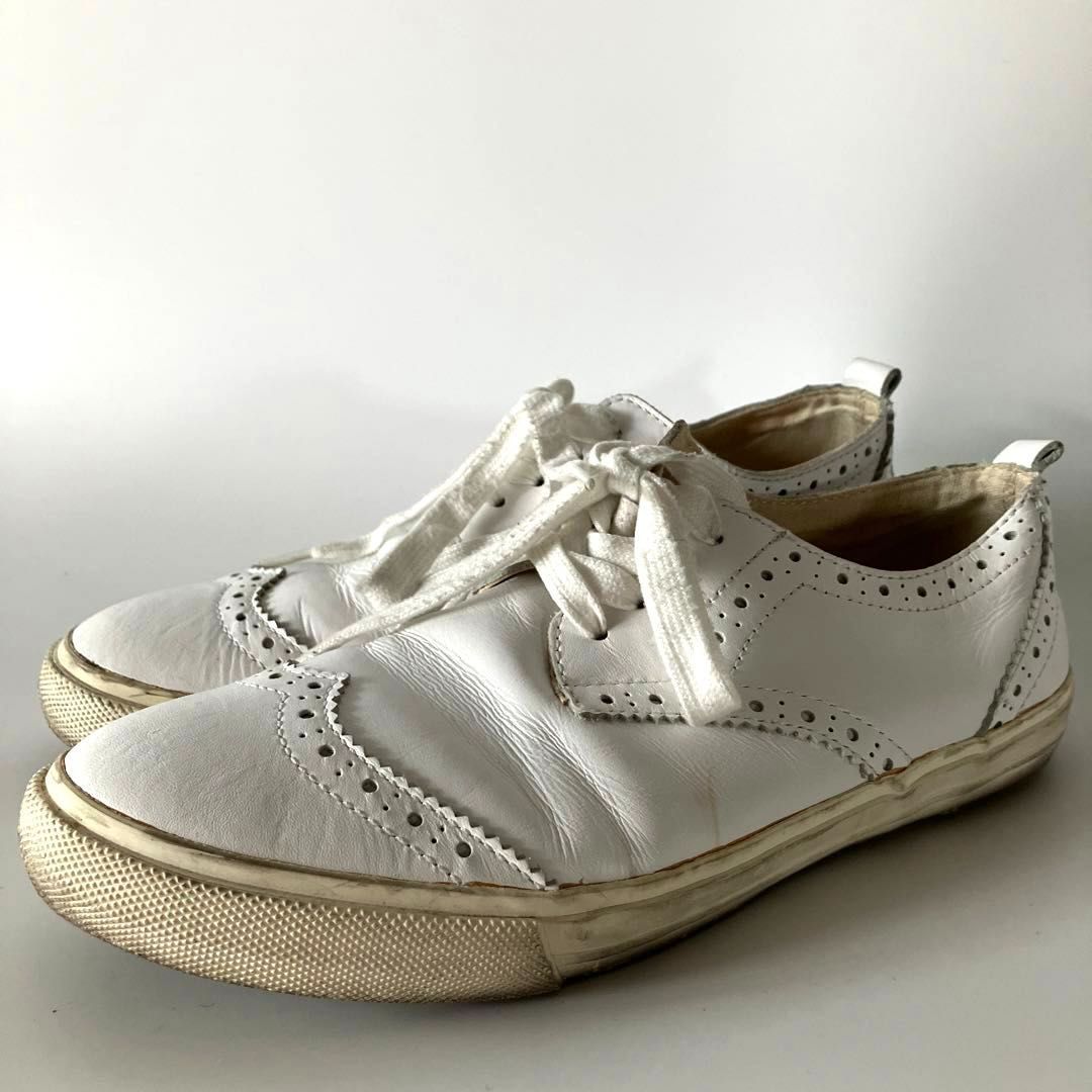 コムデギャルソン　レザーシューズ　白　23cm 中古・古着通販】COMME des GARCONS COMME des GARCONS
