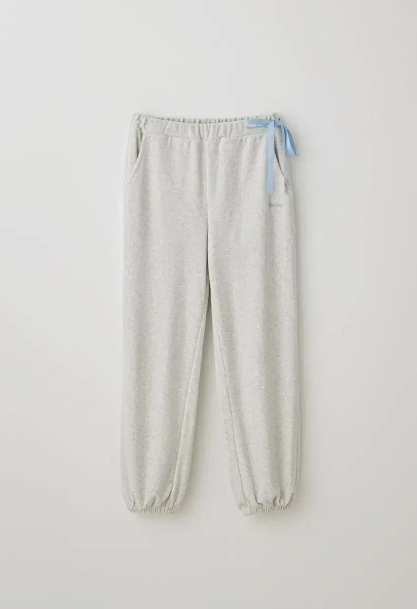 TANNAT ベロア ジョガー パンツ メランジェ グレー