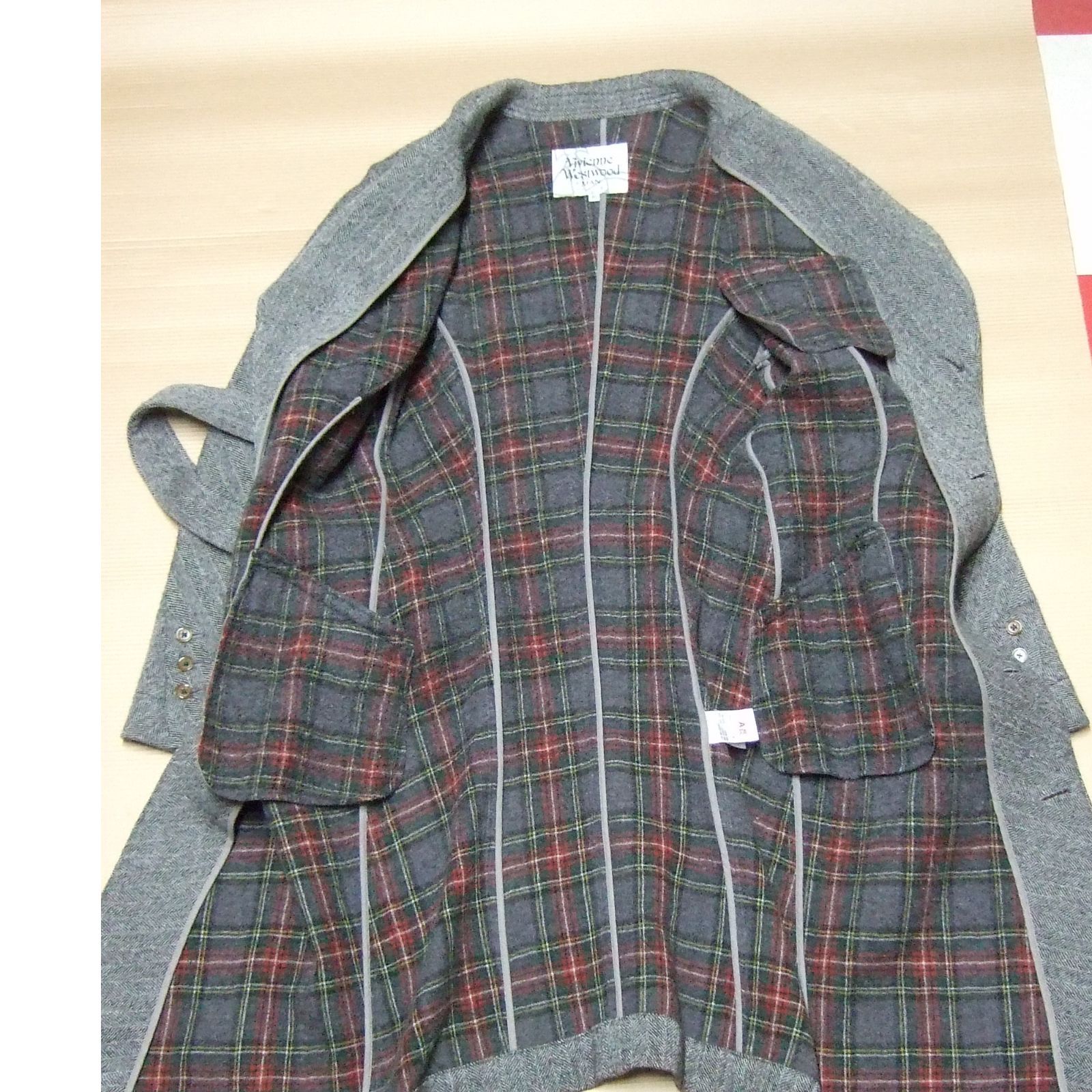 vivienne westwood MAN ヘリンボーン 変形コート 中古・古着通販 