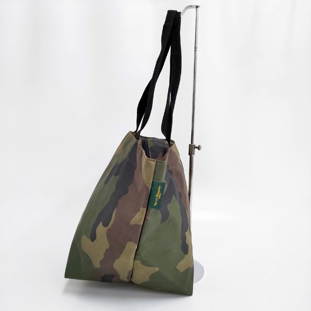 Herve Chapelier 925W ナイロン舟型ショルダーL カモフラ 迷彩 トート  