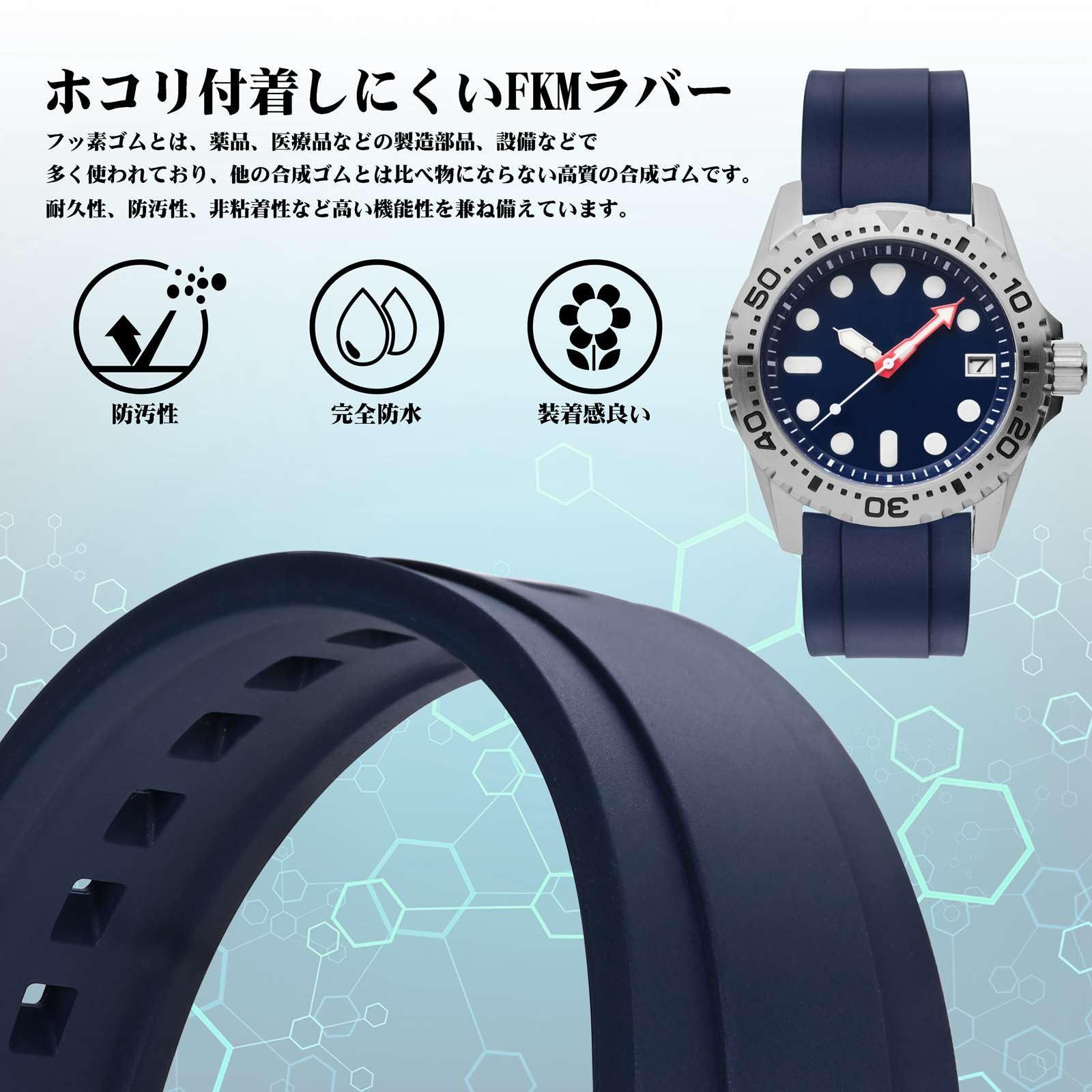 ラバータイプの時計です 分ら