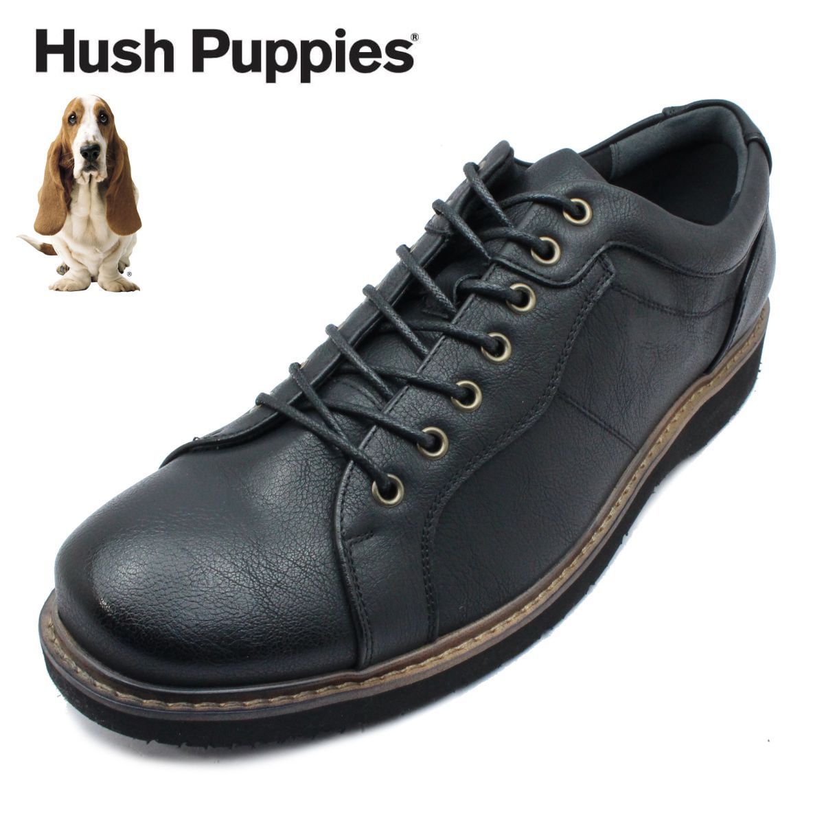 ハッシュパピー メンズ カジュアルシューズ M-7120T ウォーキング 紐 軽量 幅広3E 本革 紳士靴 Hush Puppies ...