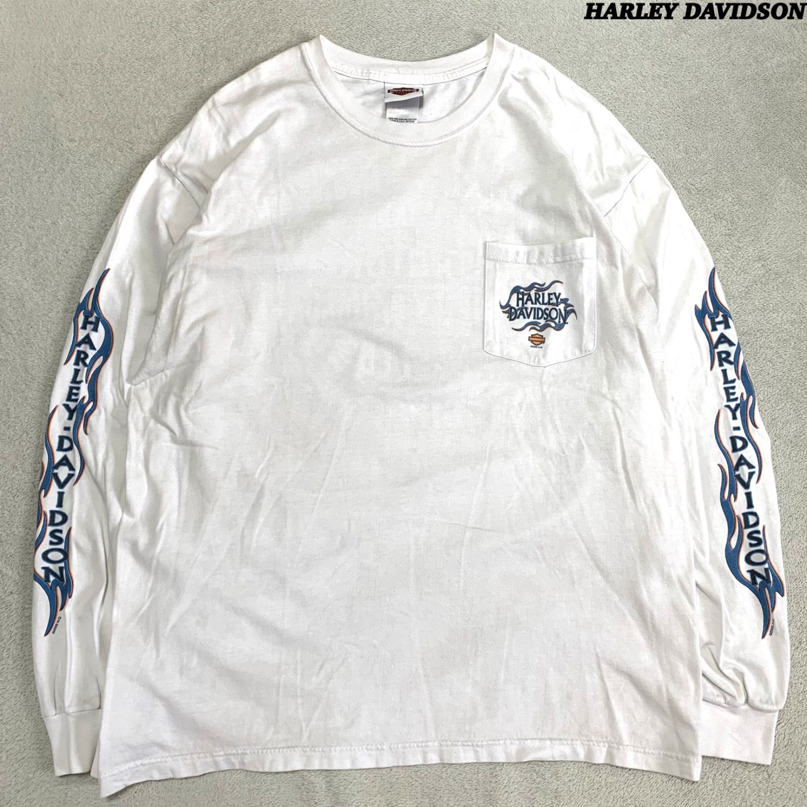 HARLEY DAVIDSON USA製 アメリカ製 ロングスリーブTシャツ 長袖 HARLEY DAVIDSON USA製 アメリカ製 ロングスリーブTシャツ 長袖