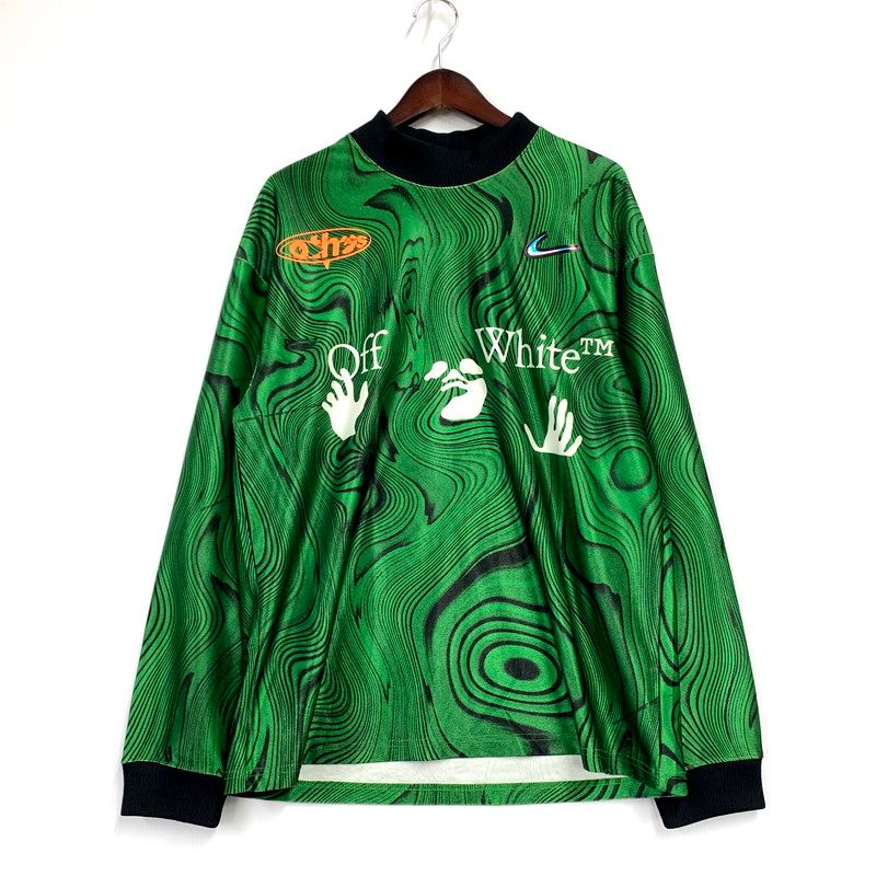 メンズ OFF-WHITE×NIKE オフホワイト×ナイキ FQ0998-389 ALLOVER PRINT UNIFORM オールオーバープリントユニフォーム トップス 長袖 142-250324-ma-04-IZU