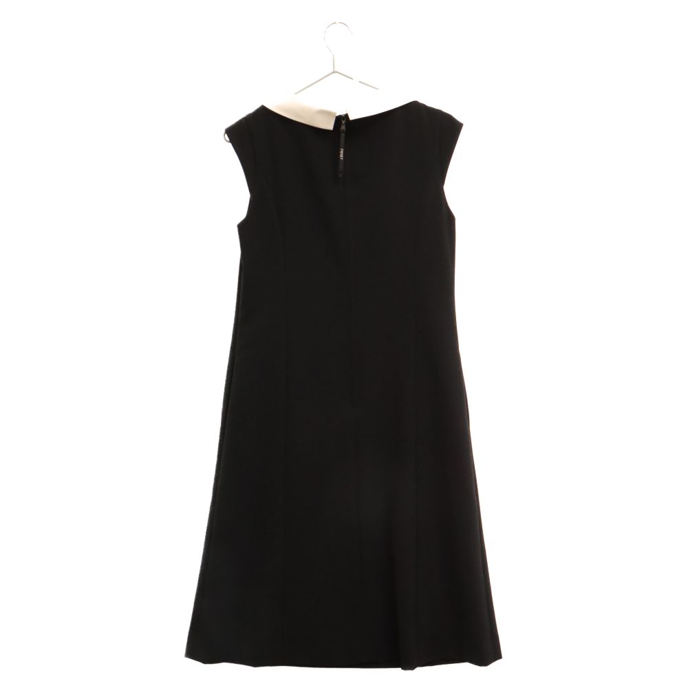 FOXEY 黒 レース 襟付き ノースリーブワンピース tocco closet（トッコ クローゼット）の「取り外し可能なレース