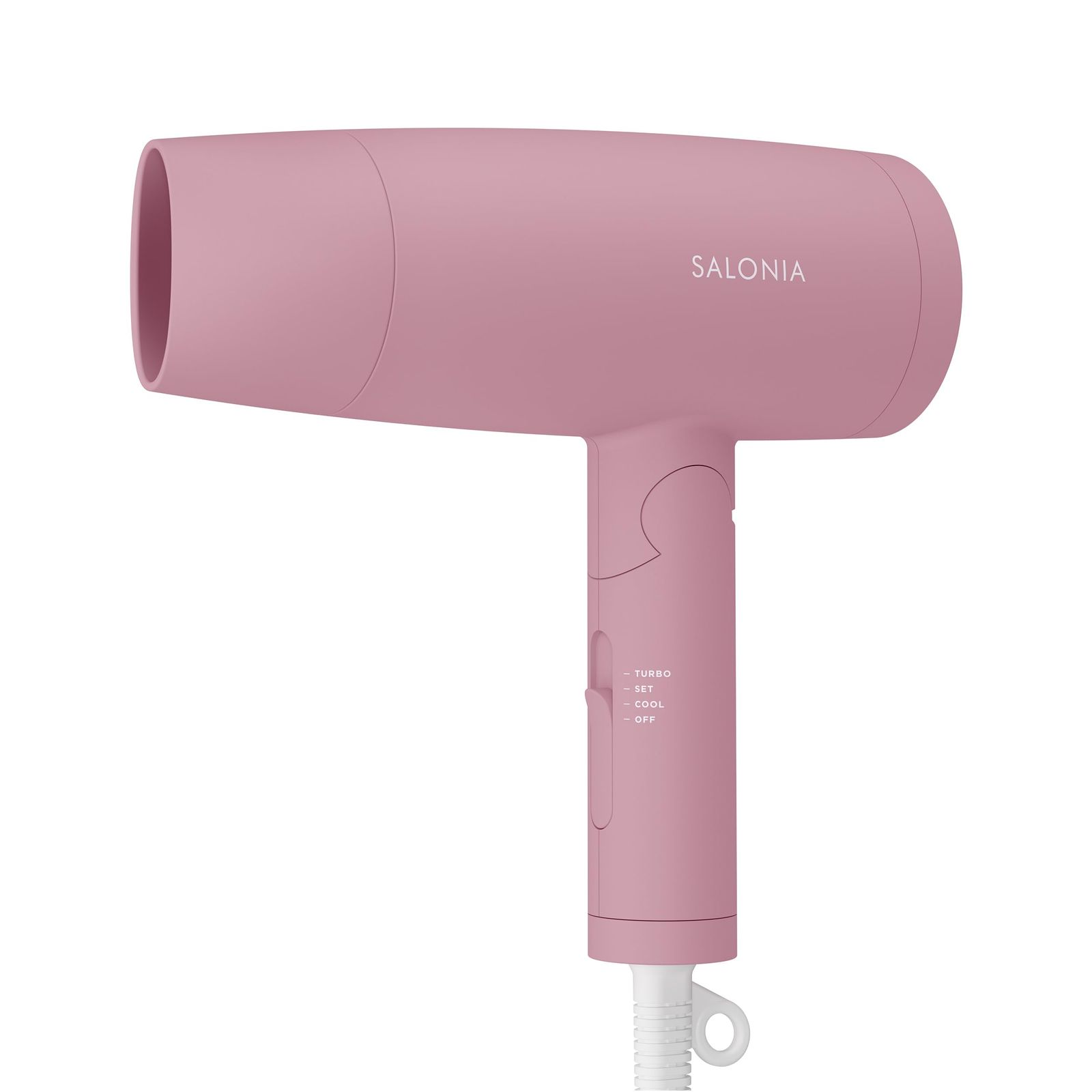 2025年秋冬カラー SALONIA サロニア スピーディーイオン ドライヤー 大風量 速乾 軽量 マイナスイオン ヘアドライヤー マイニュアンスピンク SL-013MP