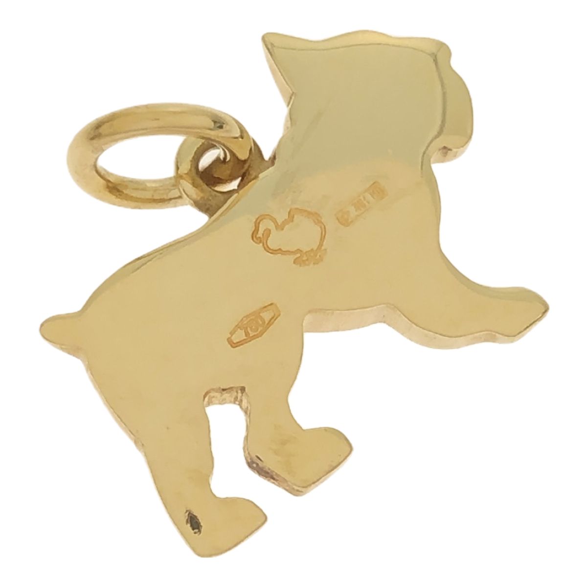 Dodo ドド Pomellato ポメラート 750YG 18金イエローゴールド K18 犬
