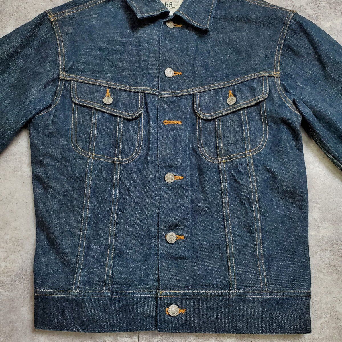 RRL ダブルアールエル 01's~  白タグ 第2期 3rd デニムジャケット Gジャン JKT メンズ S 日本製 希少 サード