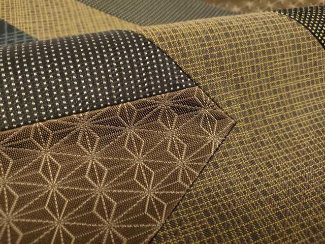 平和屋着物○太鼓柄袋帯 切嵌 吉祥文様 さが美扱い 正絹 逸品