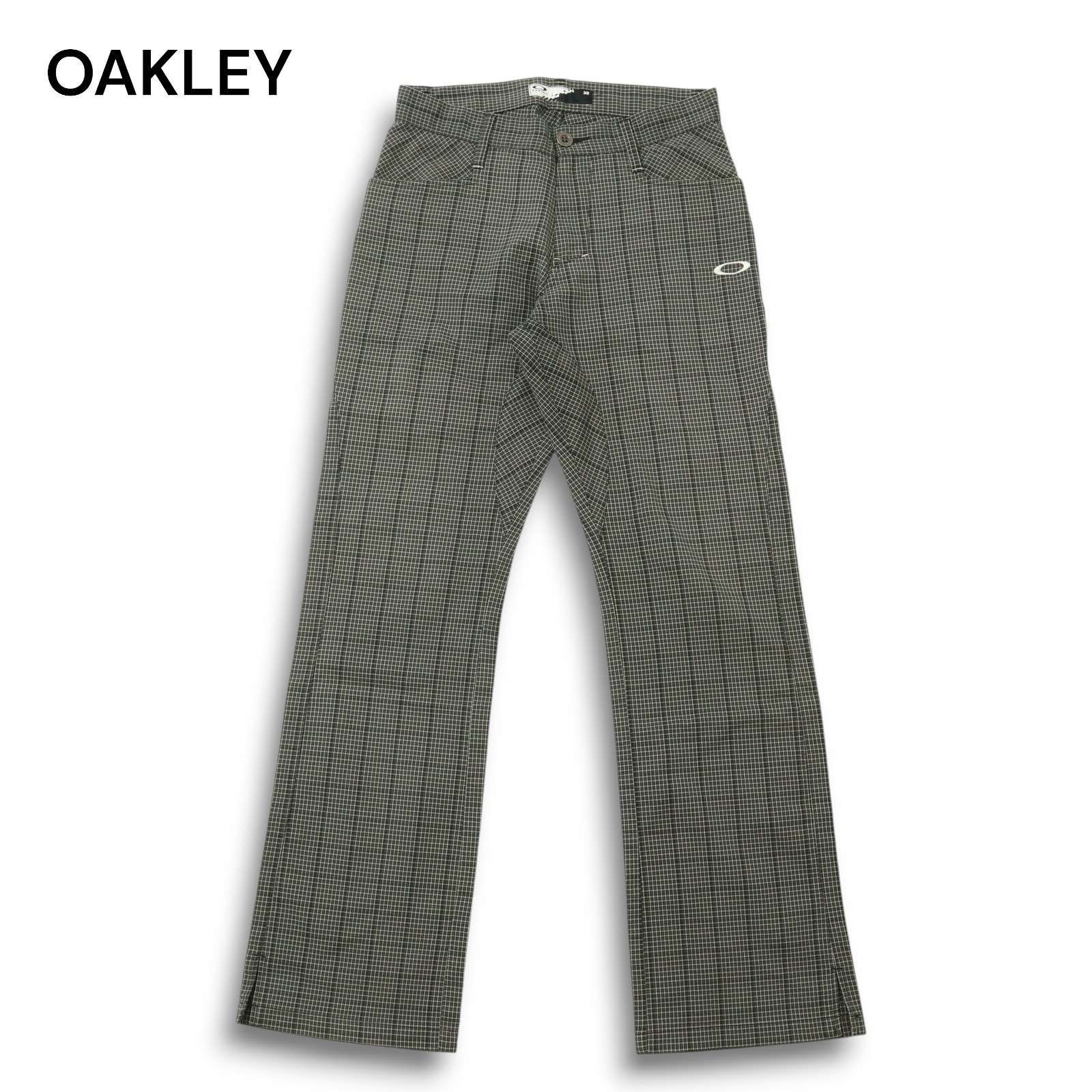 【オンラインショップ】 オークリー OAKLEY 通年 チェック ストレッチ☆ ロゴ刺繍 メンズウェア