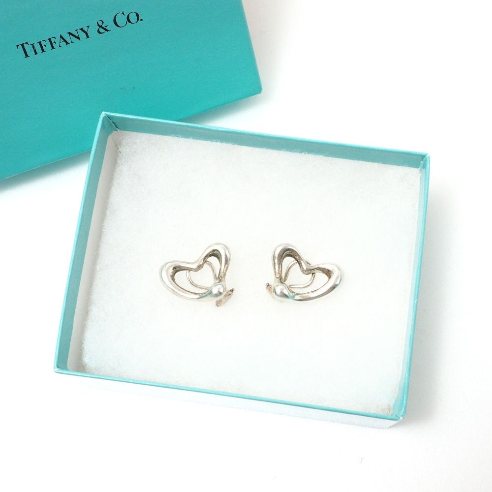 TIFFANY&Co. ティファニー オープンハート イヤリング 両耳用