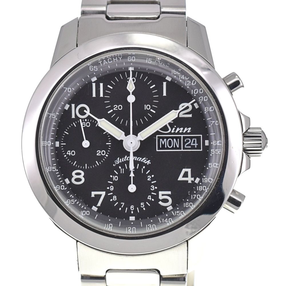 ジン Sinn 103.B.AUTO.POL.TY クロノグラフ デイデイト 自動巻き メンズ I 136955