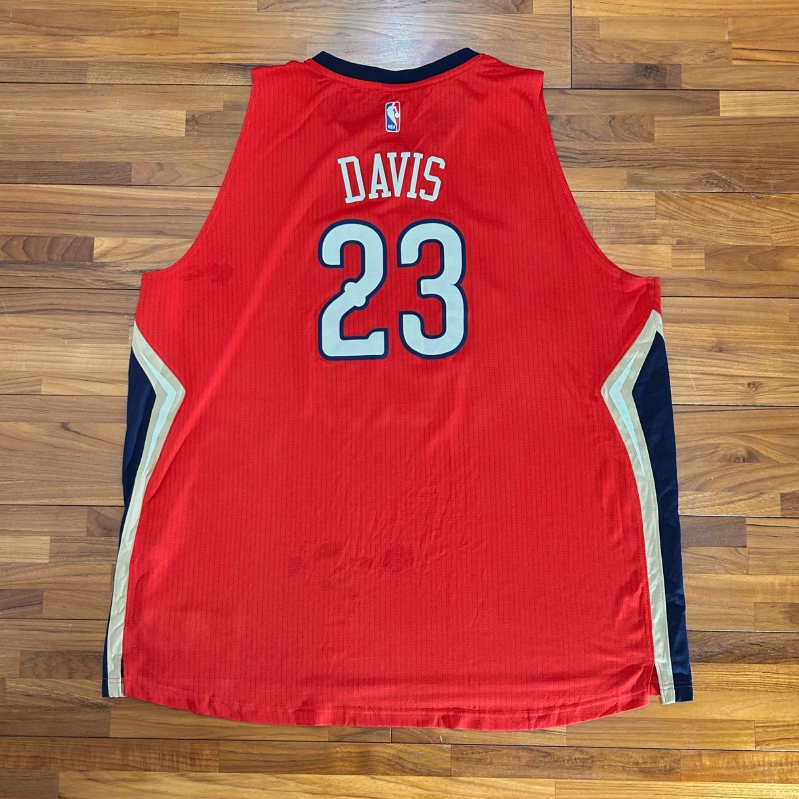 NBAペリカンズゲームシャツTシャツ両面プリントバスケ赤レッド