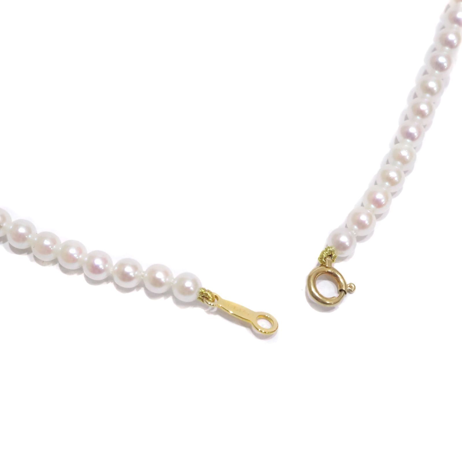 MIKIMOTO ミキモト K18YG Mチャーム ベビー パール 約3.4mm位