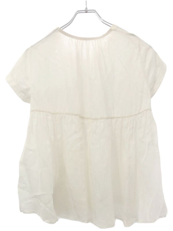 sacai サカイ 16SS バックプリーツシフォンTシャツ ホワイト 2