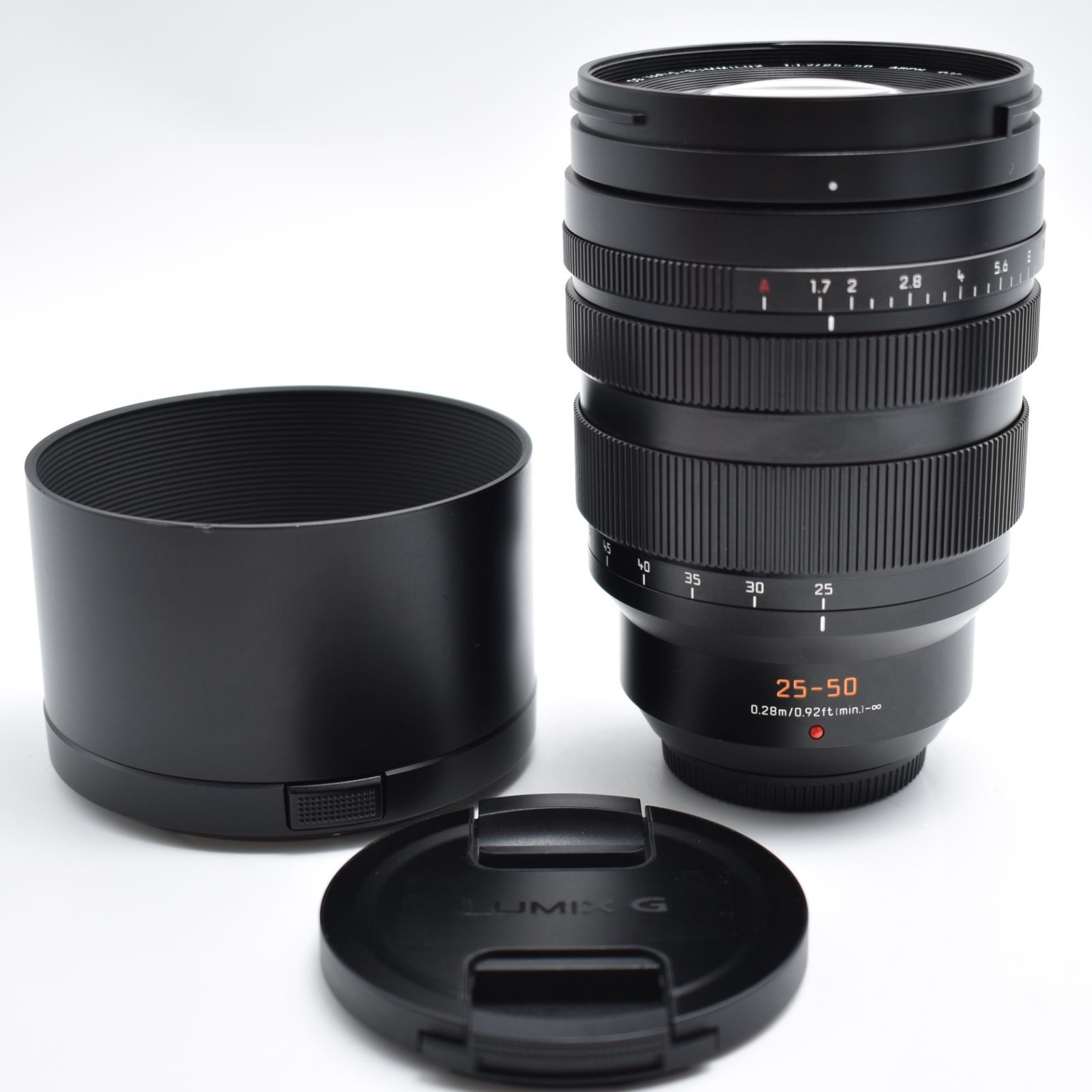 B 7918 パナソニック Panasonic 大口径望遠ズームレンズ マイクロフォーサーズ用 ルミックス LEICA DG VARIO-SUMMILUX 25-50mm|F1.7 ASPH. H-X2550