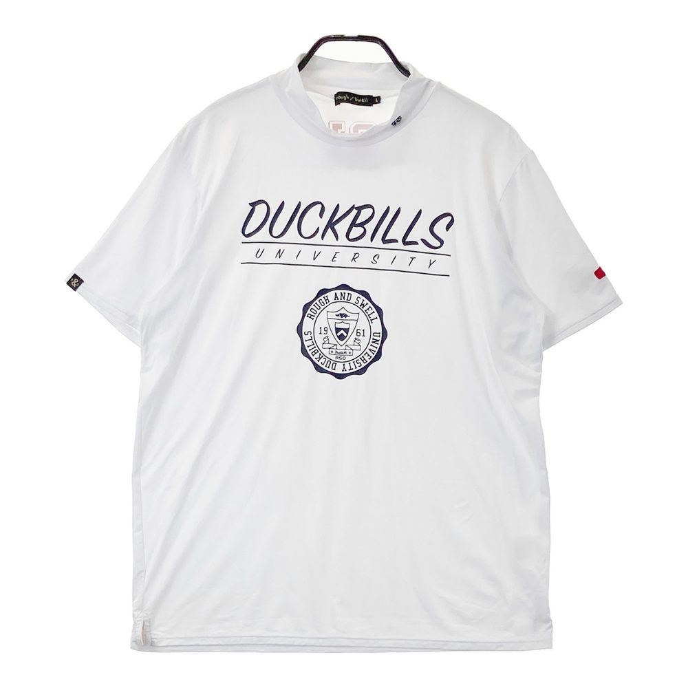サイズ L ROUGH-SWELL ラフアンドスウェル モデル ハイネック 半袖Tシャツ カモノハシ ホワイト系 240101539142 ゴルフウェア メンズ ストスト