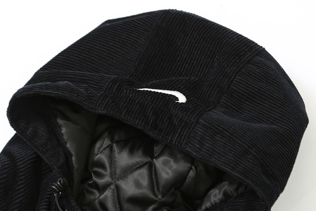 新品 Supreme Nike連名 コーデュロイ ジップ連帽 ジャケット コート着 