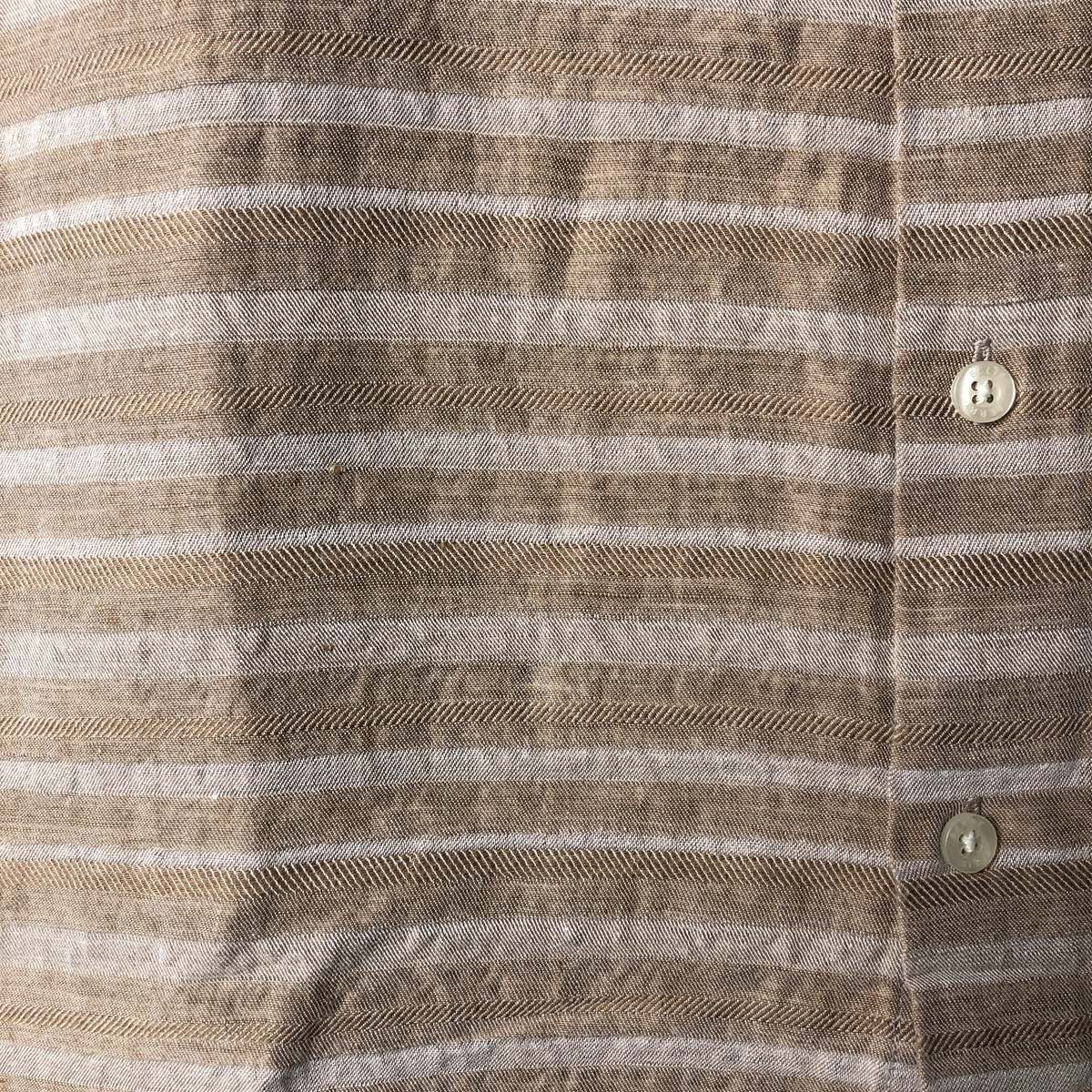 古着　PERRY ELLIS リネンシャツ　リネン100% 古着 ペリーエリス PERRY ELLIS 長袖 リネンシャツ メンズL相当