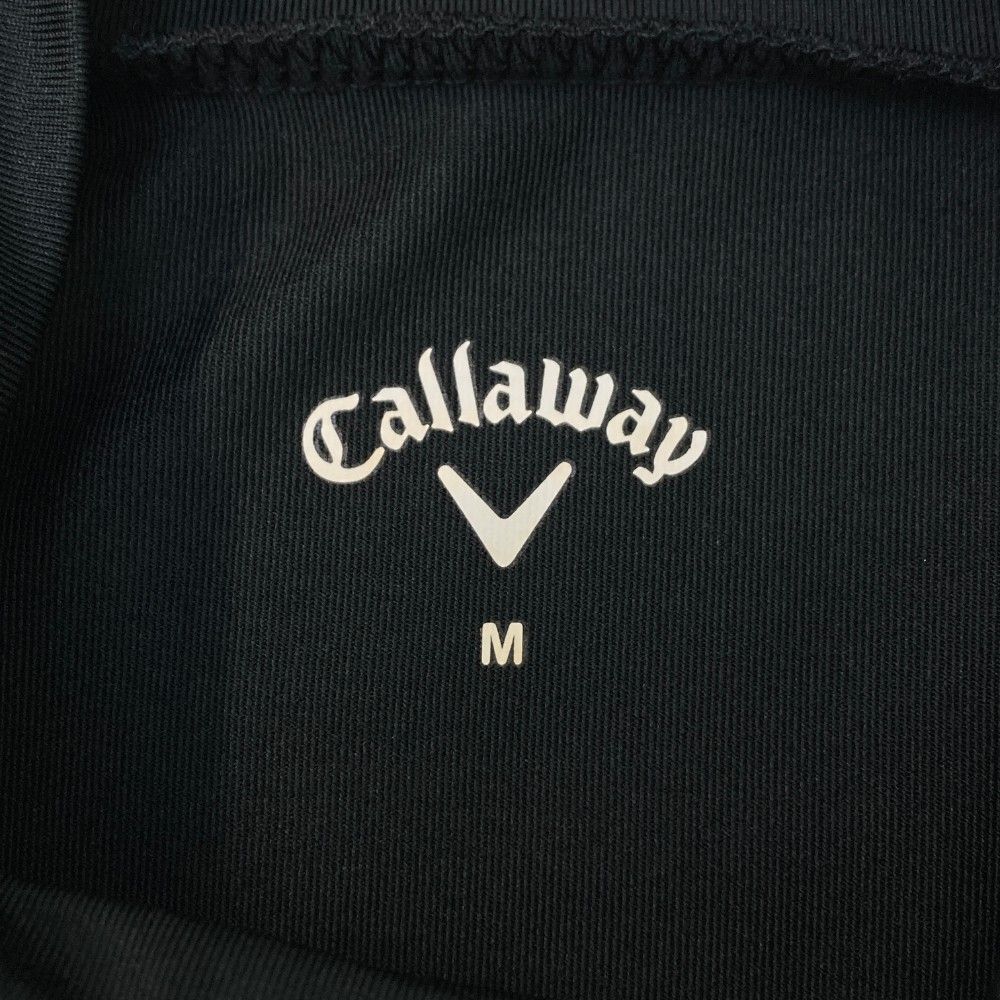 サイズ：M CALLAWAY キャロウェイ ハイネック 長袖Tシャツ ブラック系
