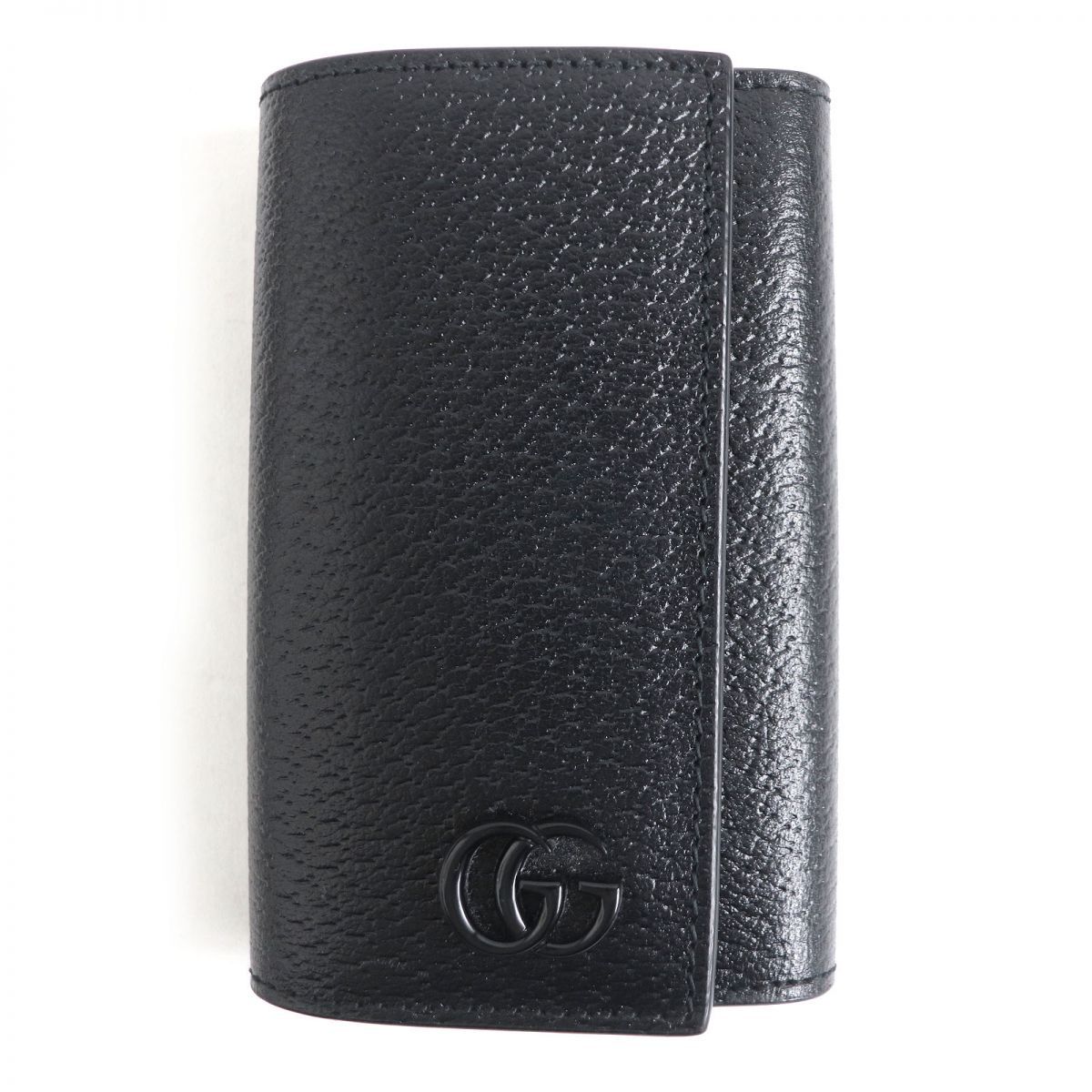 未使用品□GUCCI/グッチ 435305 ダブルG ロゴ金具 6連 レザー キー