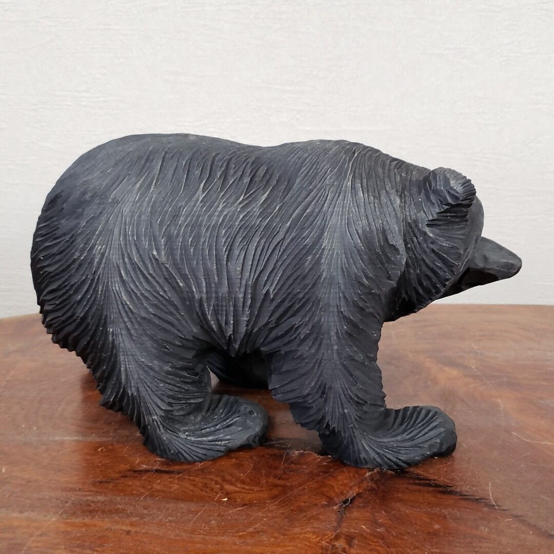 木彫り 熊 一升瓶 民芸 オブジェ セット売り 楽天市場】一品作 木彫り 一升瓶を置ける熊の置物 【373