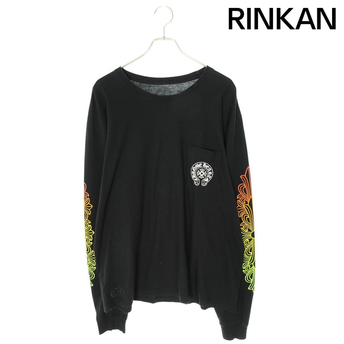 クロムハーツ  CH L/S /1 グラデーションサークルバックプリント長袖カットソー メンズ XL