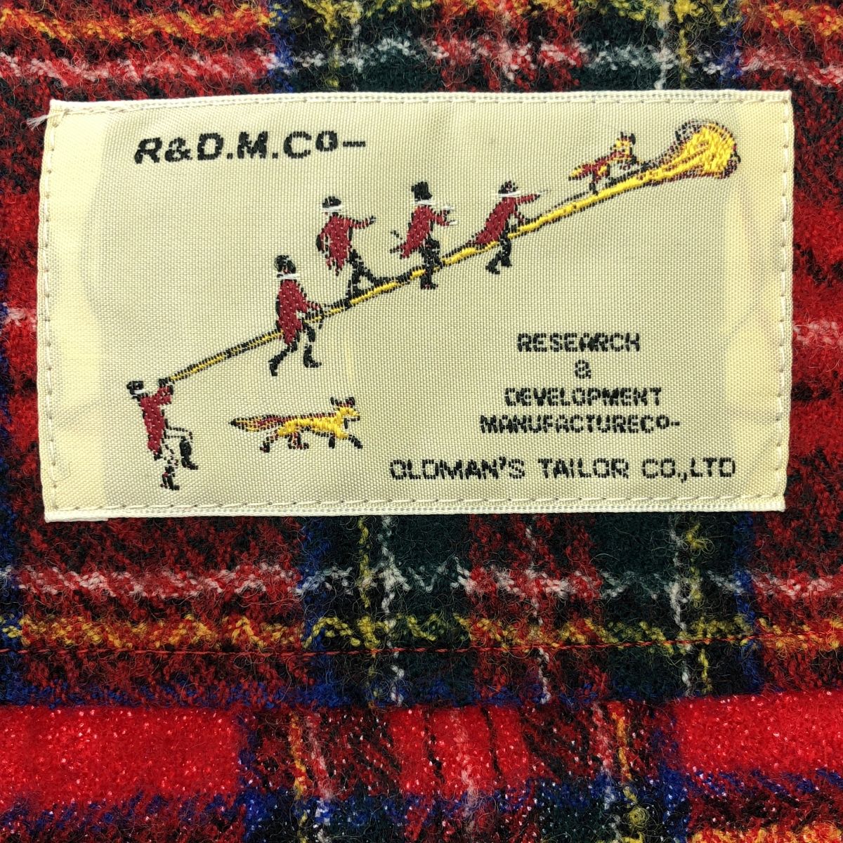 スカート R&D.M.Co- WOOL TARTANCHECK STRING SKIRT 6534) / R&D.M.Co-/OLDMANS TAILOR(アールアンドディーエムコー
