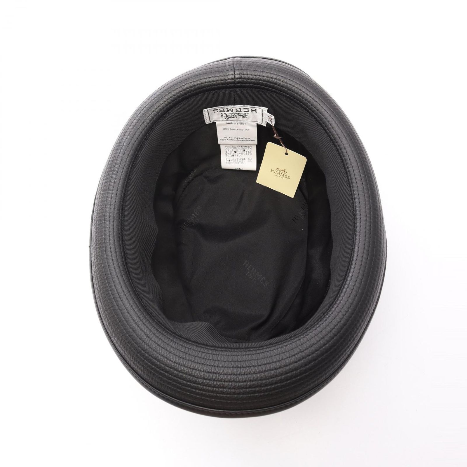 エルメス HERMES ハット ブラック その他 ハット レディース Used A