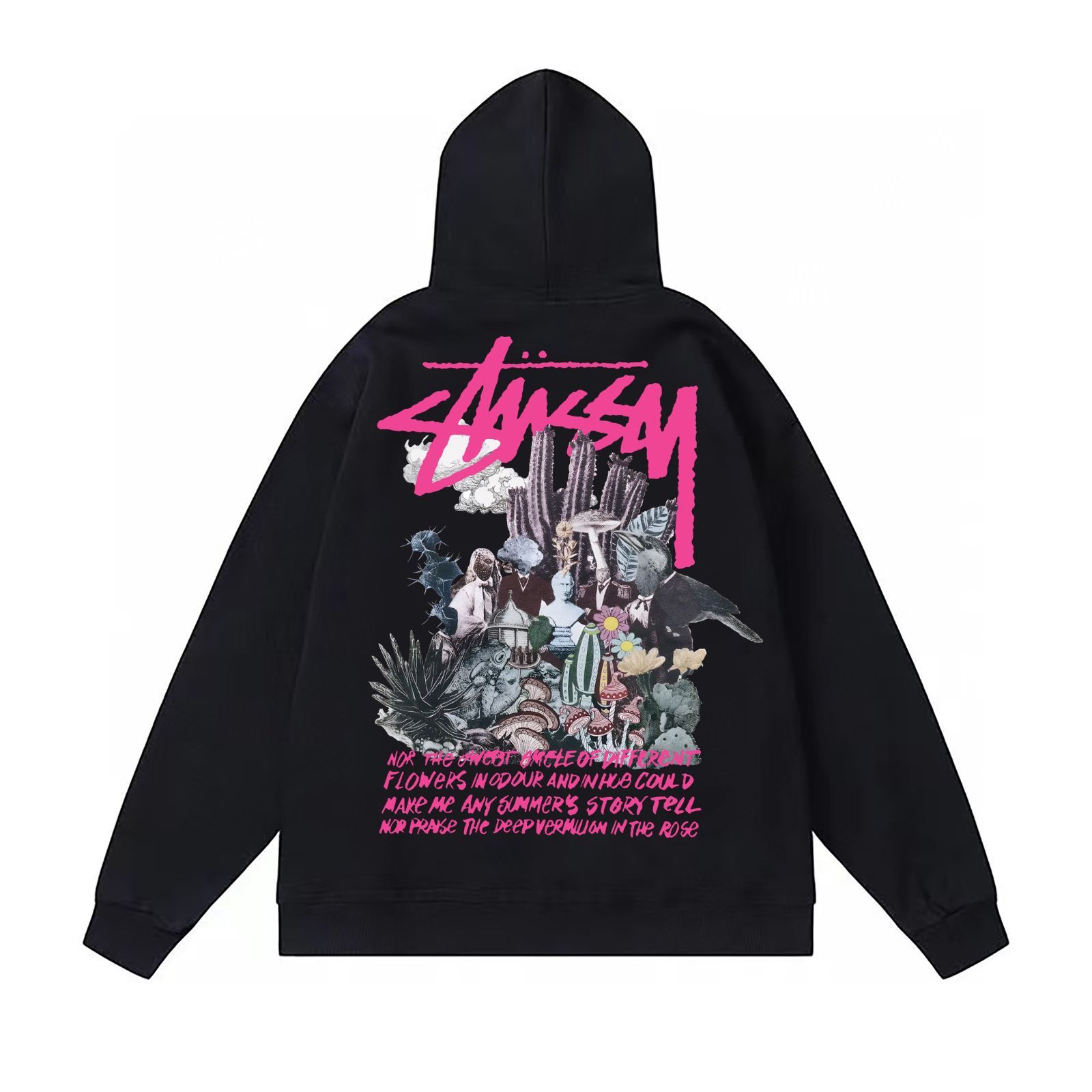 STUSSY SS23 幻境マジックプリントフーディ 男女兼用