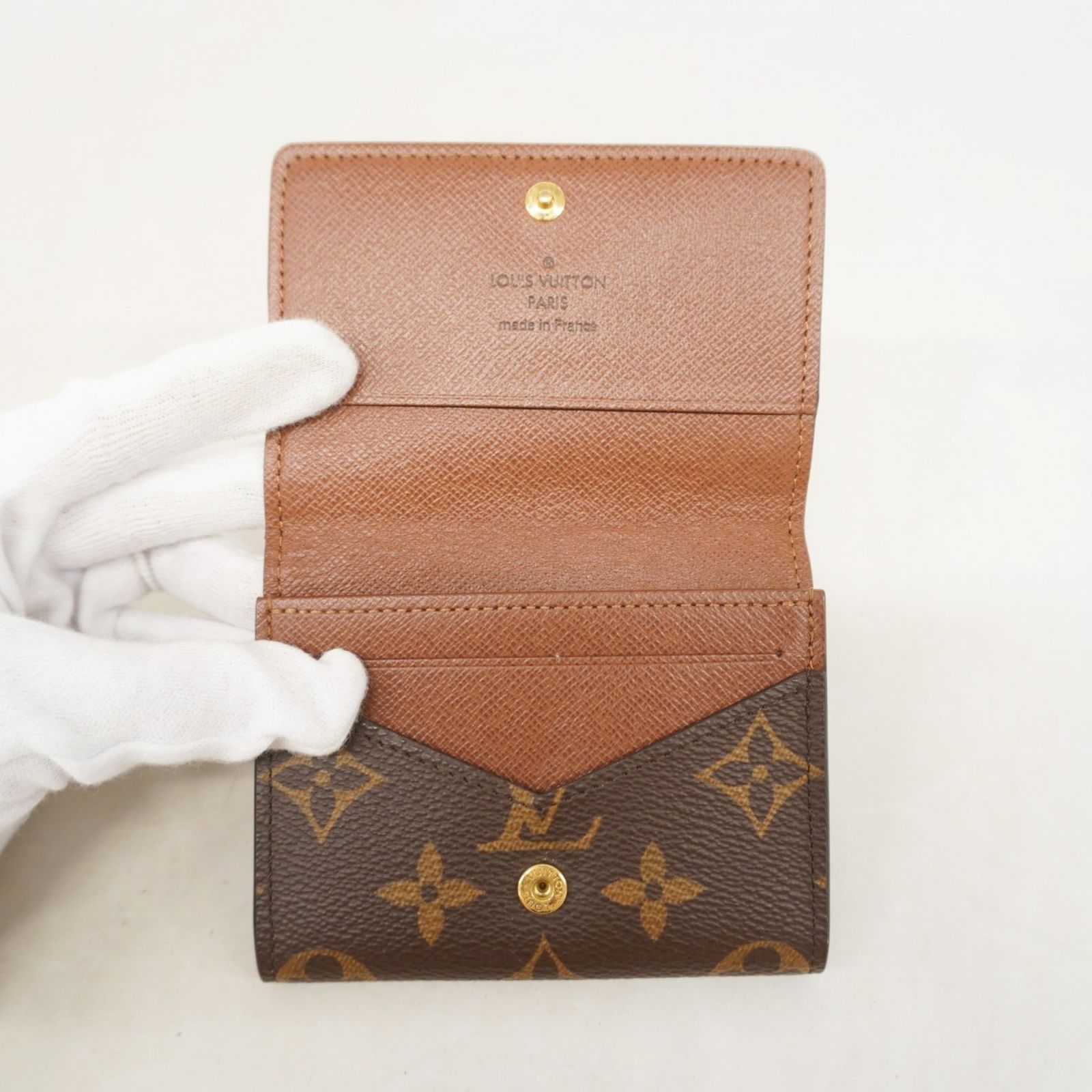 ルイ ヴィトン Louis Vuitton ルイ ヴィトン 名刺入れ モノグラム アンヴェロップカルトドゥヴィジット M63801 ブラウンメンズ レディース P1275005