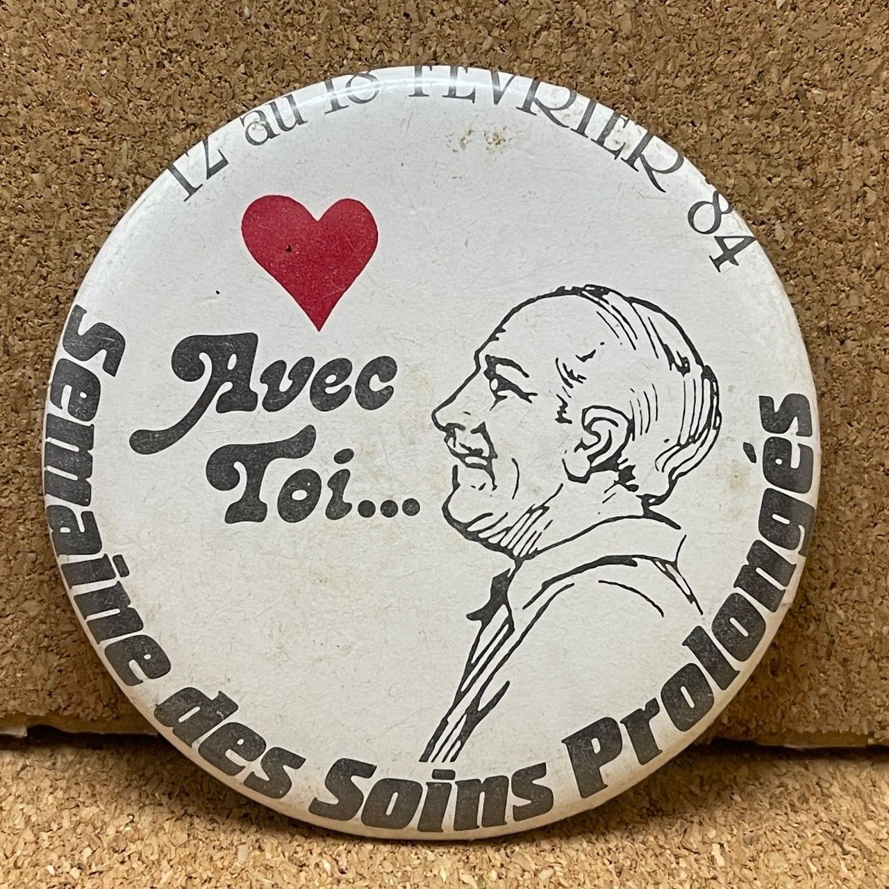 缶バッジ／ANTIQUE／VINTAGE／USA 缶バッジ イラスト おじさん缶バッジ ビンテージ アンティーク 50s