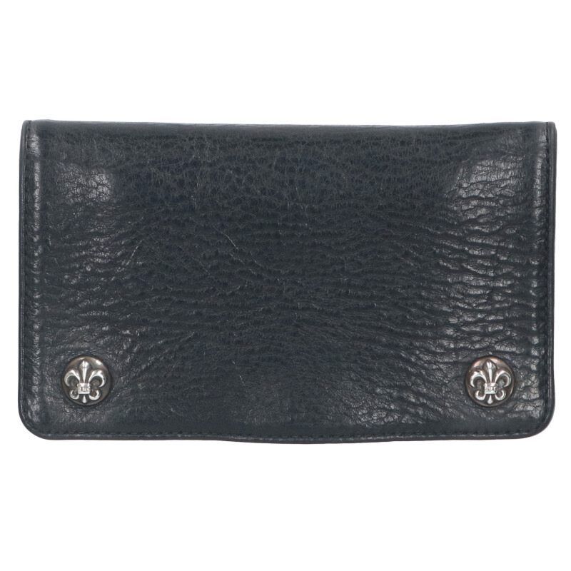 クロムハーツ 1ZIP|1ジップ BSフ ボタンレザーウォレット財布 メンズ