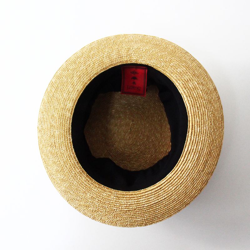 Sugri 麦わら帽子 スグリ Sugri 麦わら帽子 カンカン帽 57cm/ナチュラル ブラック ハット
