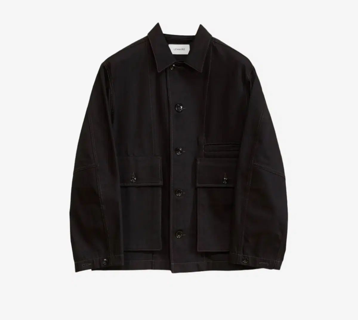 冬ギフト  デニム LEMAIRE(ルメール) オーバーサイズ L 黒 ジャケット ジャケット・アウター