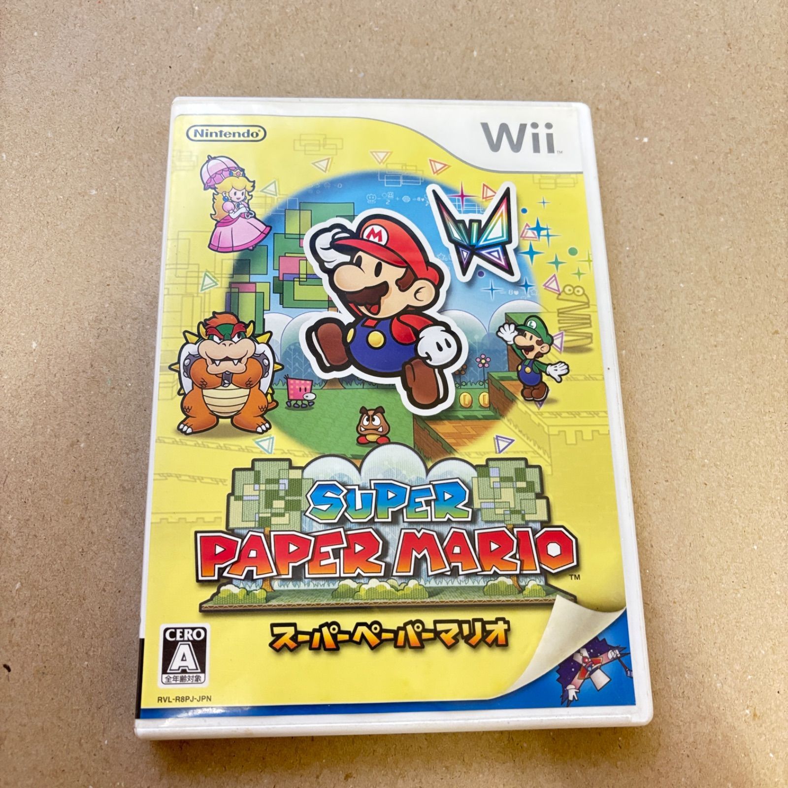 読込確認済み 任天堂 Wii ソフト スーパーペーパーマリオ - メルカリ