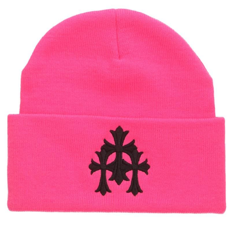 クロムハーツ WOOL WATCH CAP ウールワッチキャップ セメタリークロス刺繍アクリル帽子 メンズ ONE SIZE