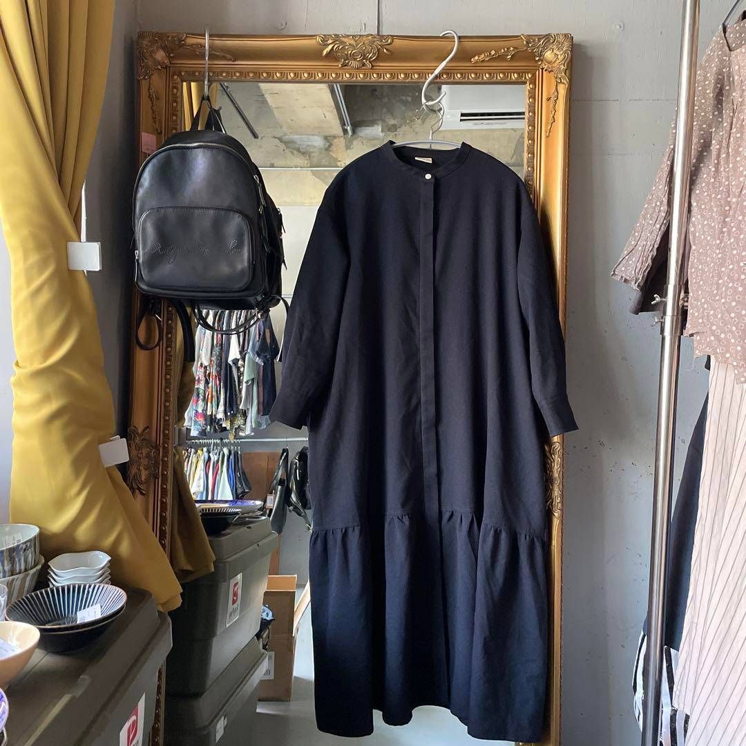 12closet ワンピース 長袖 ロング ネイビー 無地 集英社