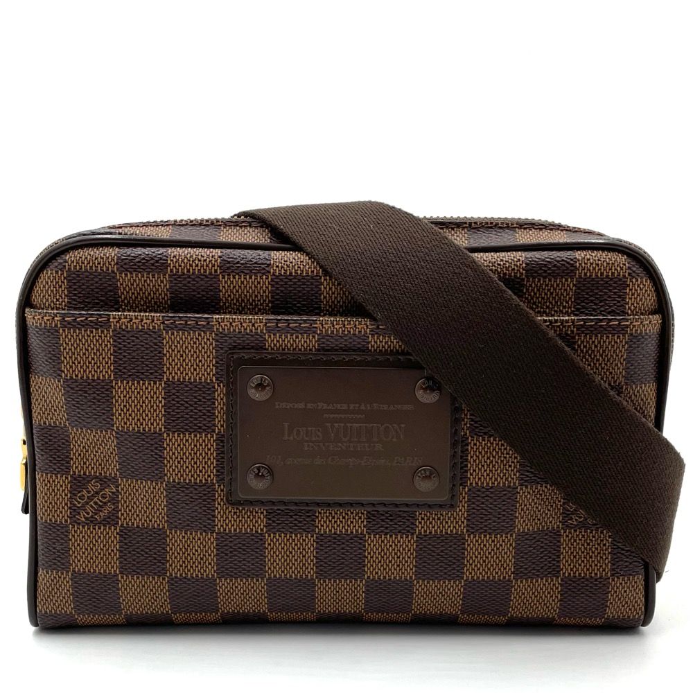 LOUIS VUITTON ダミエ ブルックリン ショルダーバッグ ブラウン-