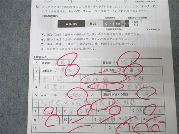 サピックス　6年　社会　地理ステップ　歴史ステップ 未使用品あり最新版SAPIX小6社会夏期地理/歴史ステップ 計8回