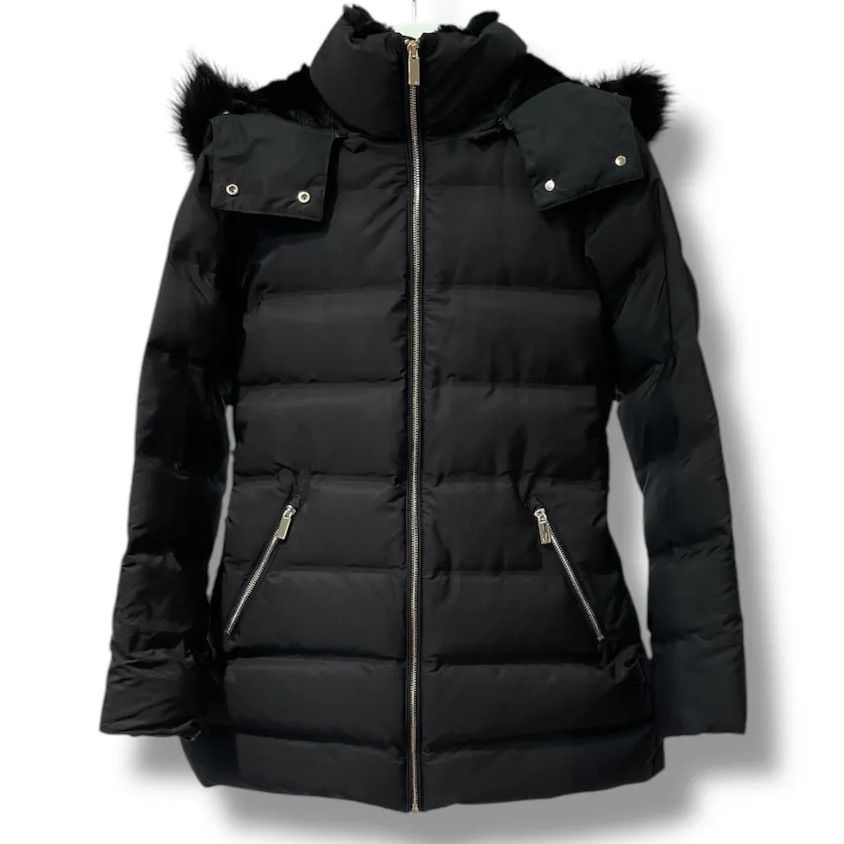 当日発送◉ZARA ザラ セミロング丈 フード付き ダウンジャケット ファー ZARA】WINDPROTECTIONセミロング丈フード付きダウンジャケット