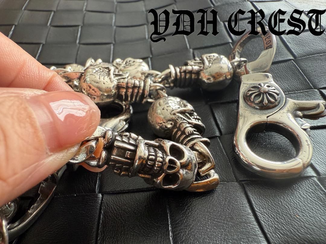  ウォレットチェーン スカルクロスバイカーウォレットチェーン 刻印有り SLKWC ウォレットチェーン 小物