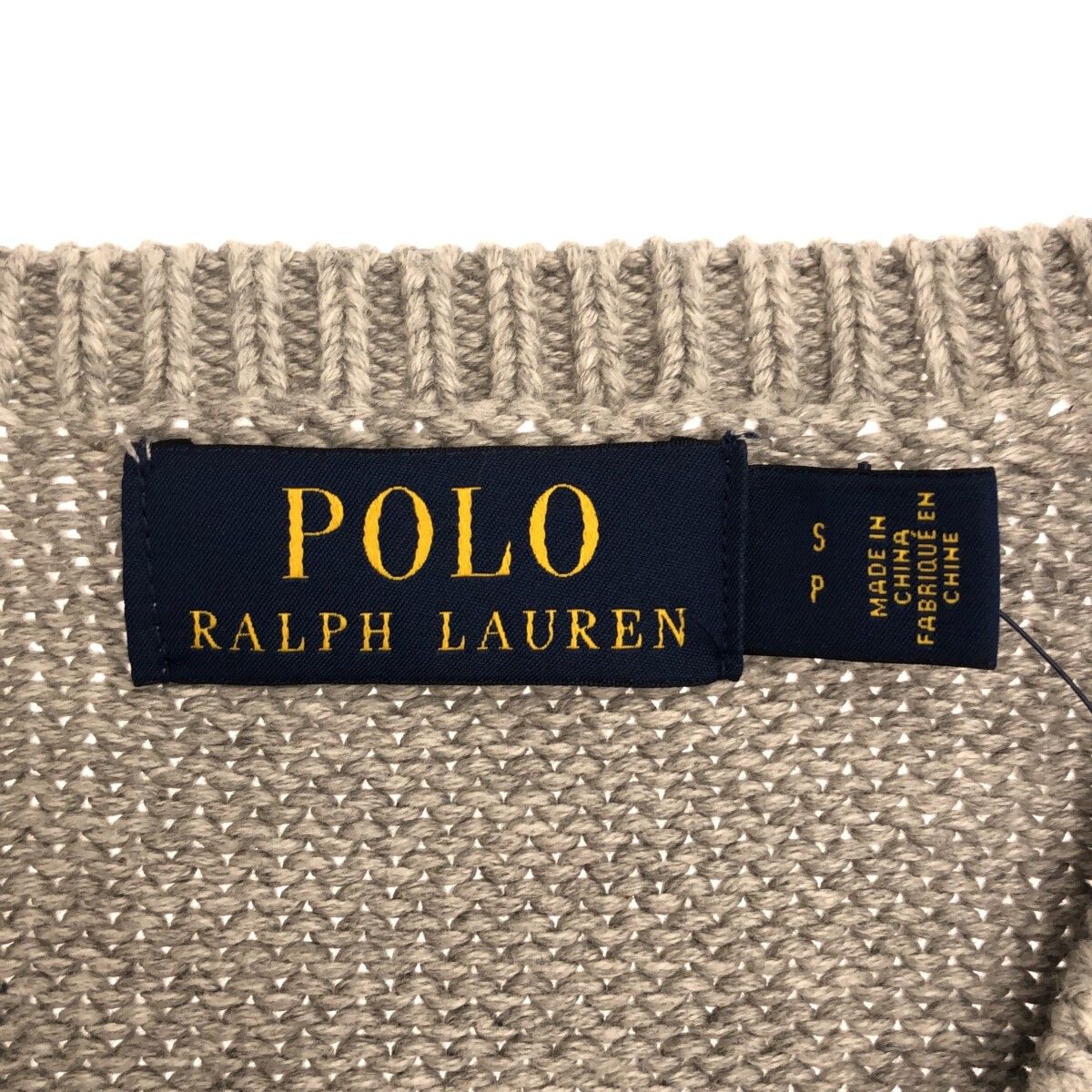 POLO RALPH LAUREN ポロラルフローレン RL コットンローゲージニット  