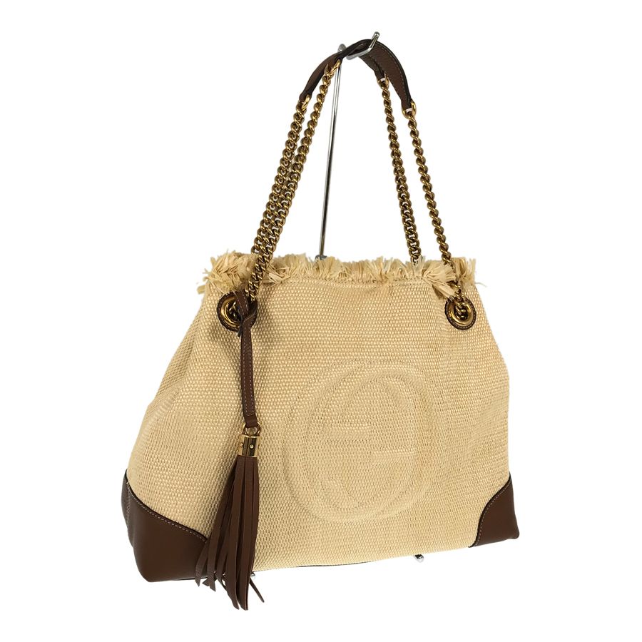 GUCCI グッチソーホーフリンジ チェーンショルダーバッグ タッセル