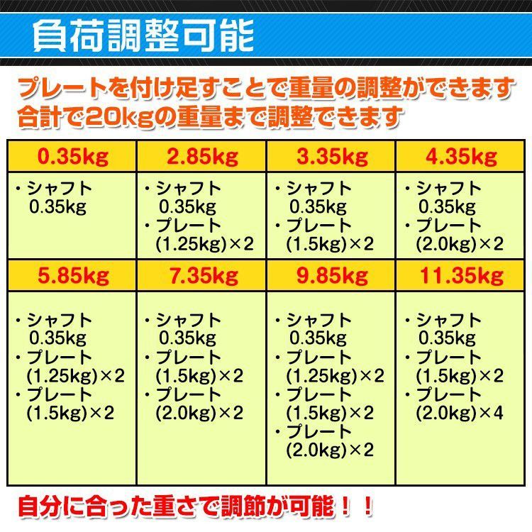 ダンベル 20kg バーベル 可変式 ダンベルセット 重量 重さ 調節 ロック 腕 筋力 ウェイト トレーニング 鉄アレイ シャフト 連結 運動不足 ジム 自宅 運動 de072