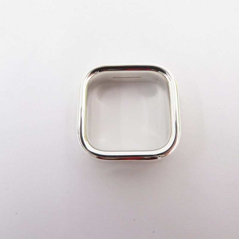 ティファニー TIFFANY 1837スクエアリング11号〜12号SV925美品 ティファニー TIFFANY 1837 スクエアリング 11号〜12号SV925