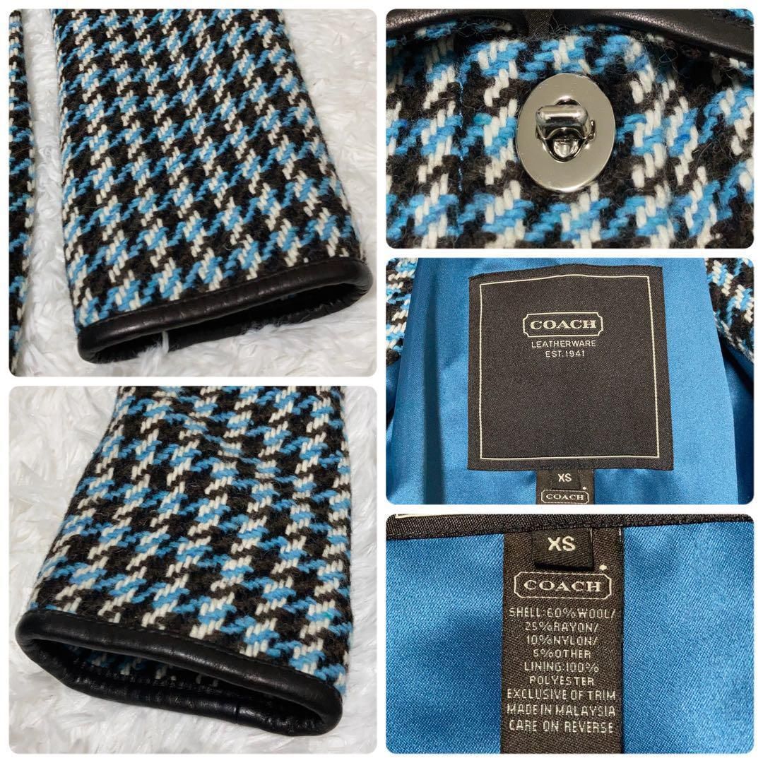 極美品】COACH ロング丈コート スプリングコート ターンロック